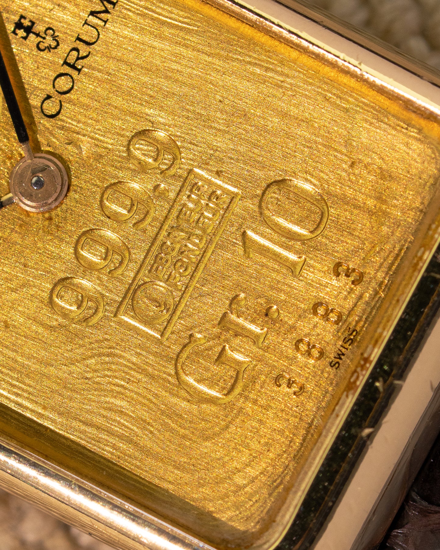 Corum 10g Ignot 999.9 'Bank Of Switzerland' Yellow Gold.