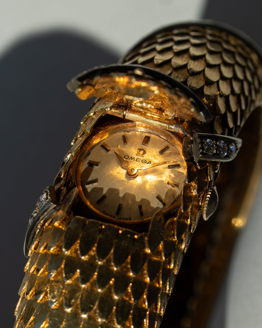 Omega 60's 'Serpenti' Bangle 18K Gold