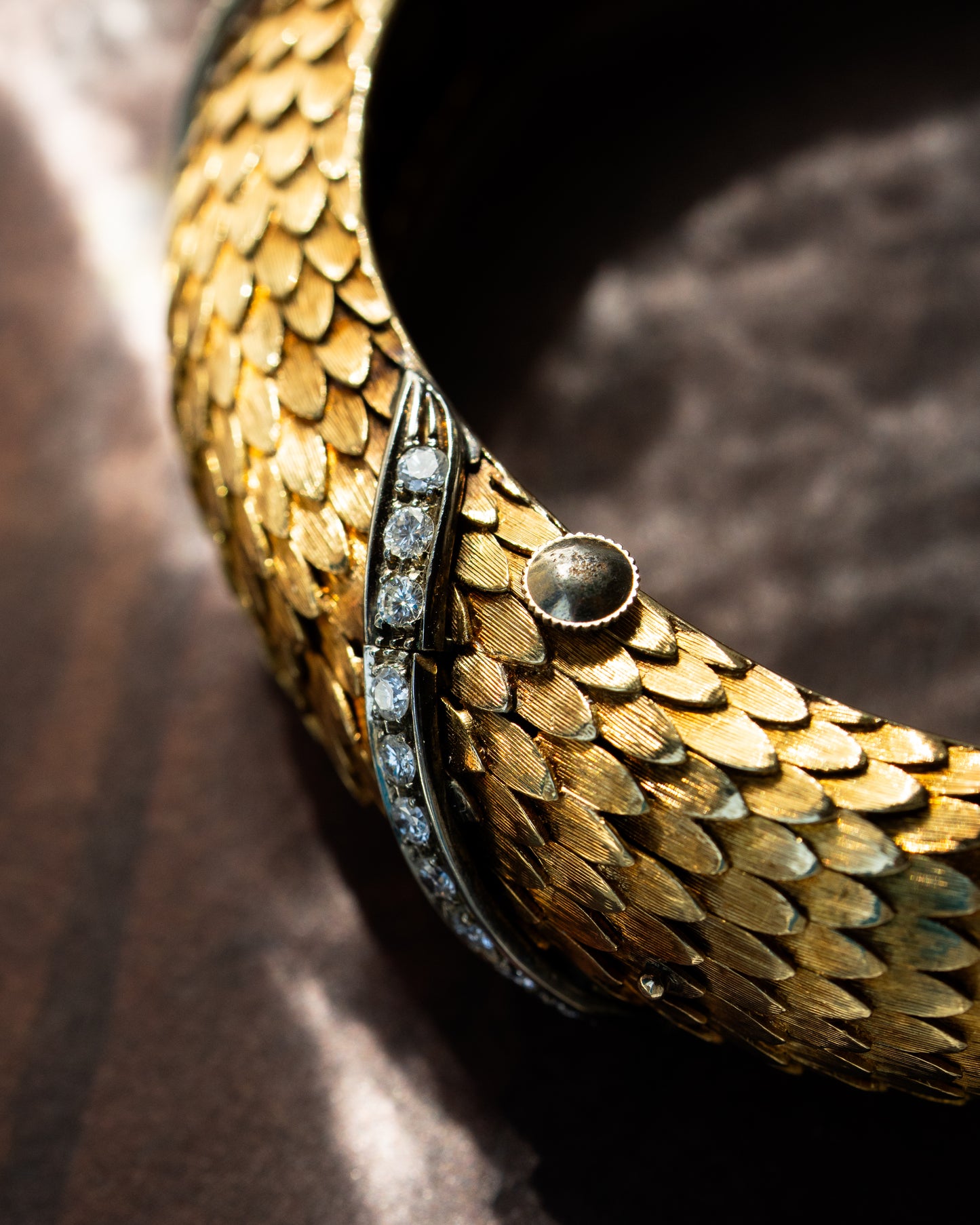 Omega 60's 'Serpenti' Bangle 18K Gold