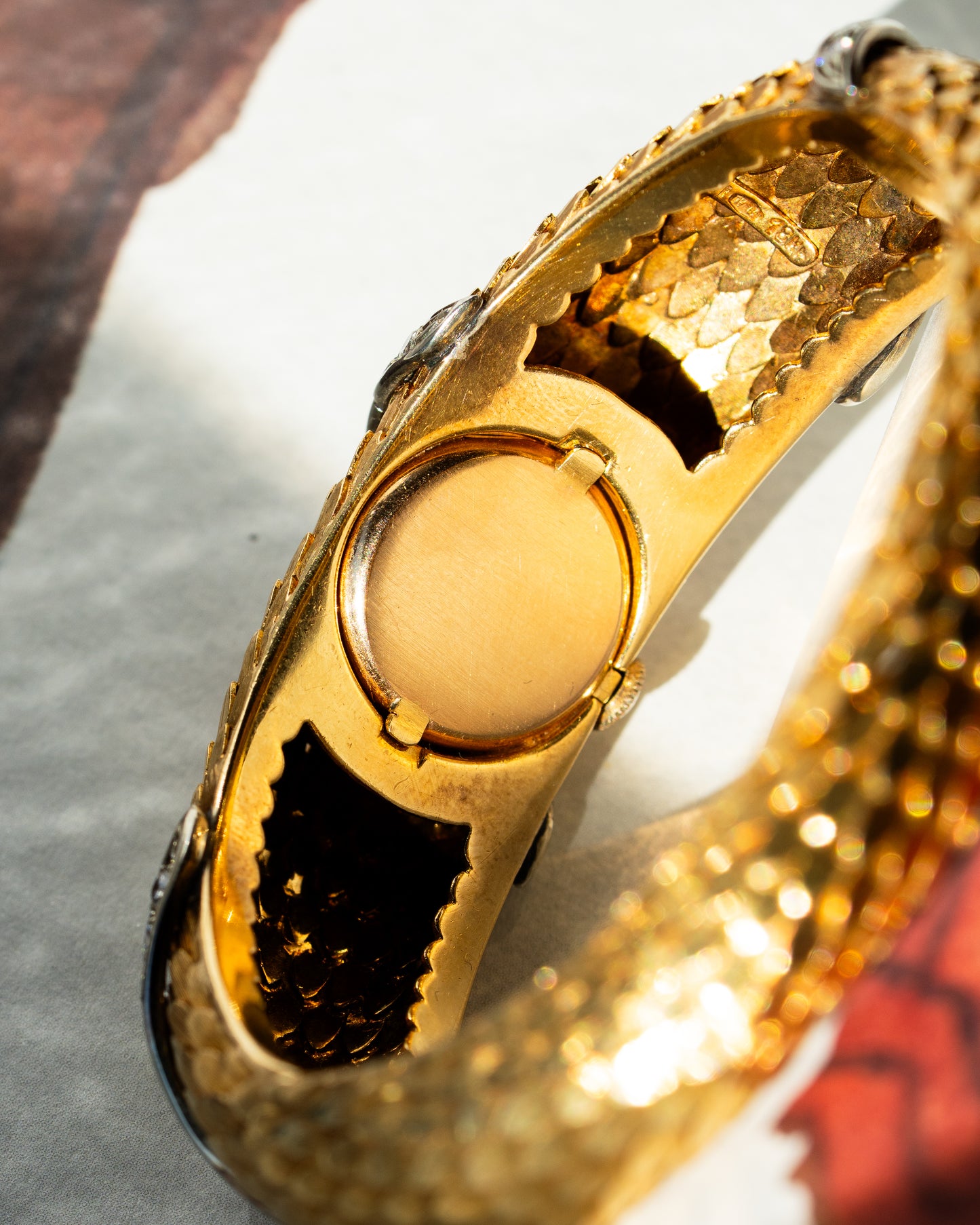 Omega 60's 'Serpenti' Bangle 18K Gold