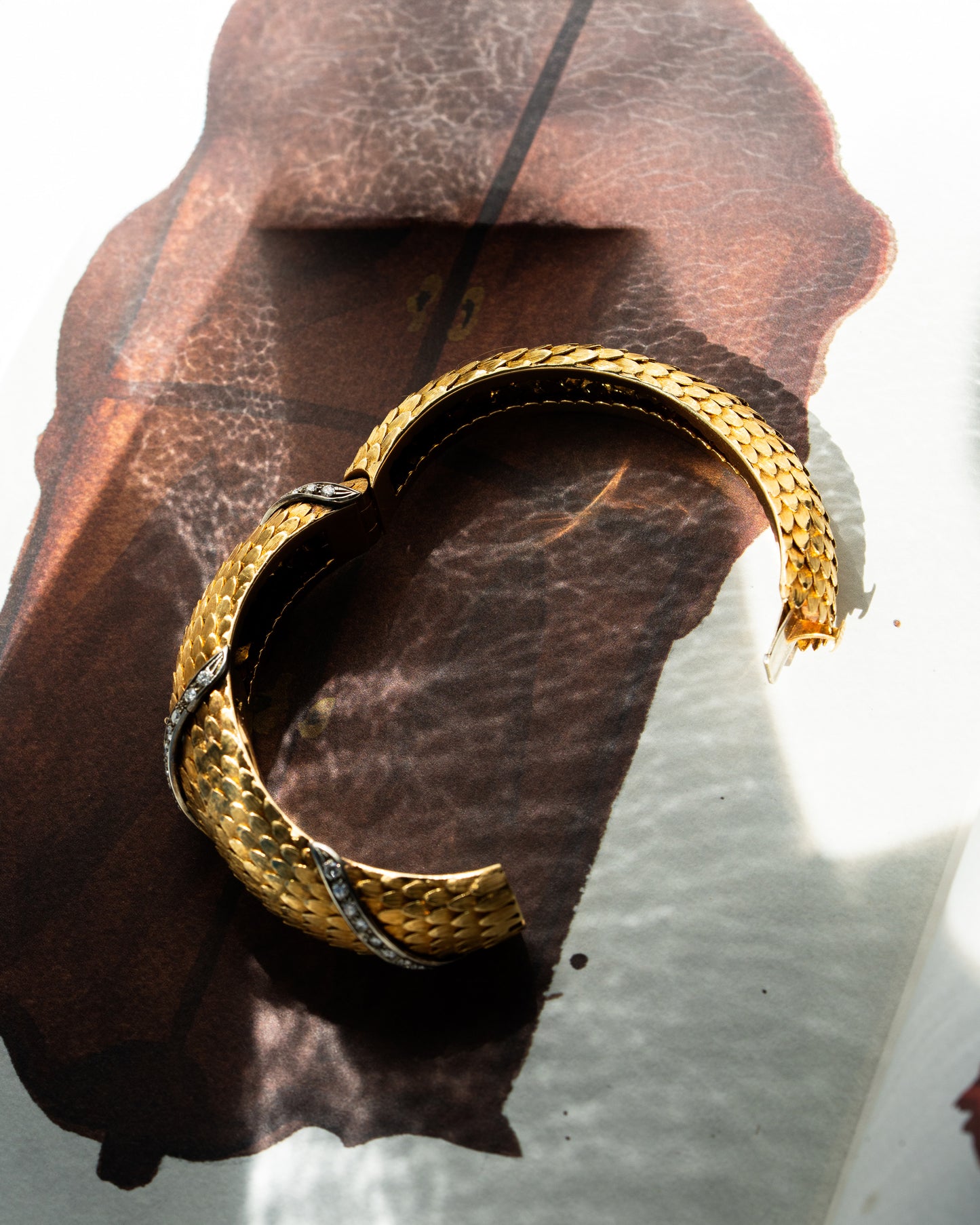 Omega 60's 'Serpenti' Bangle 18K Gold