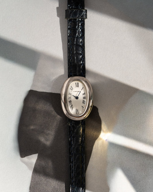 Cartier Mini Baignoire 18K White Gold