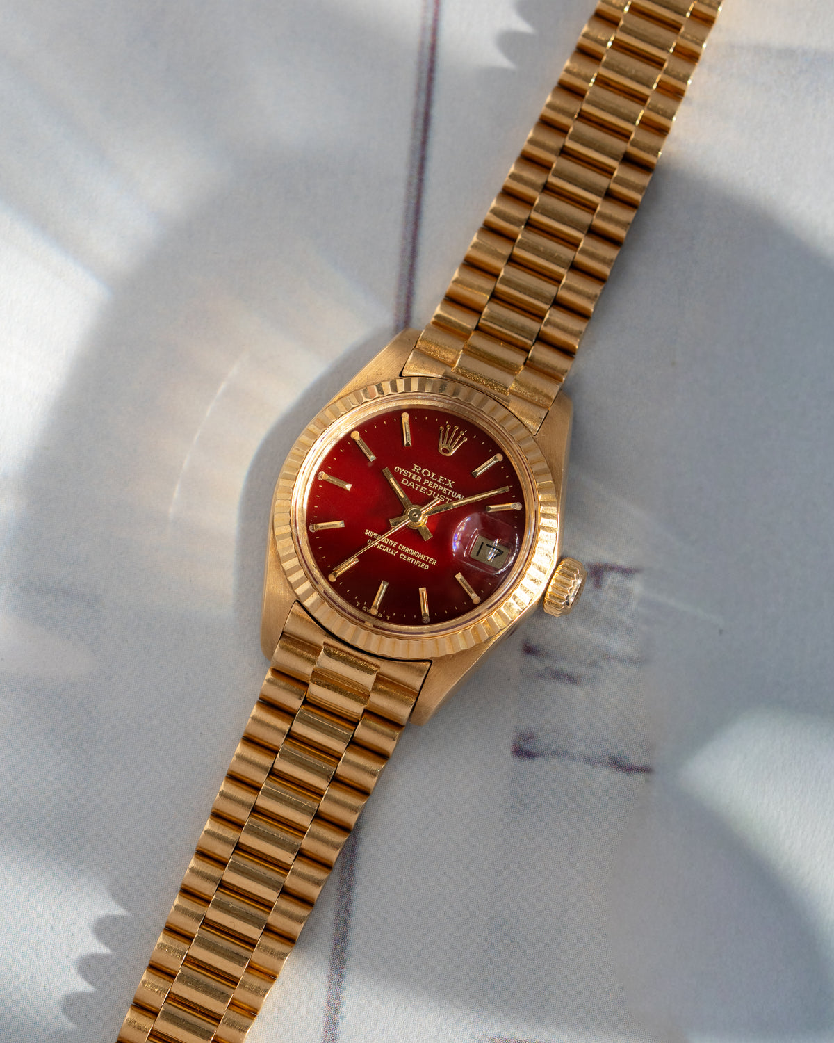 Rolex Lady Datejust 6917 Oxblood Stella
